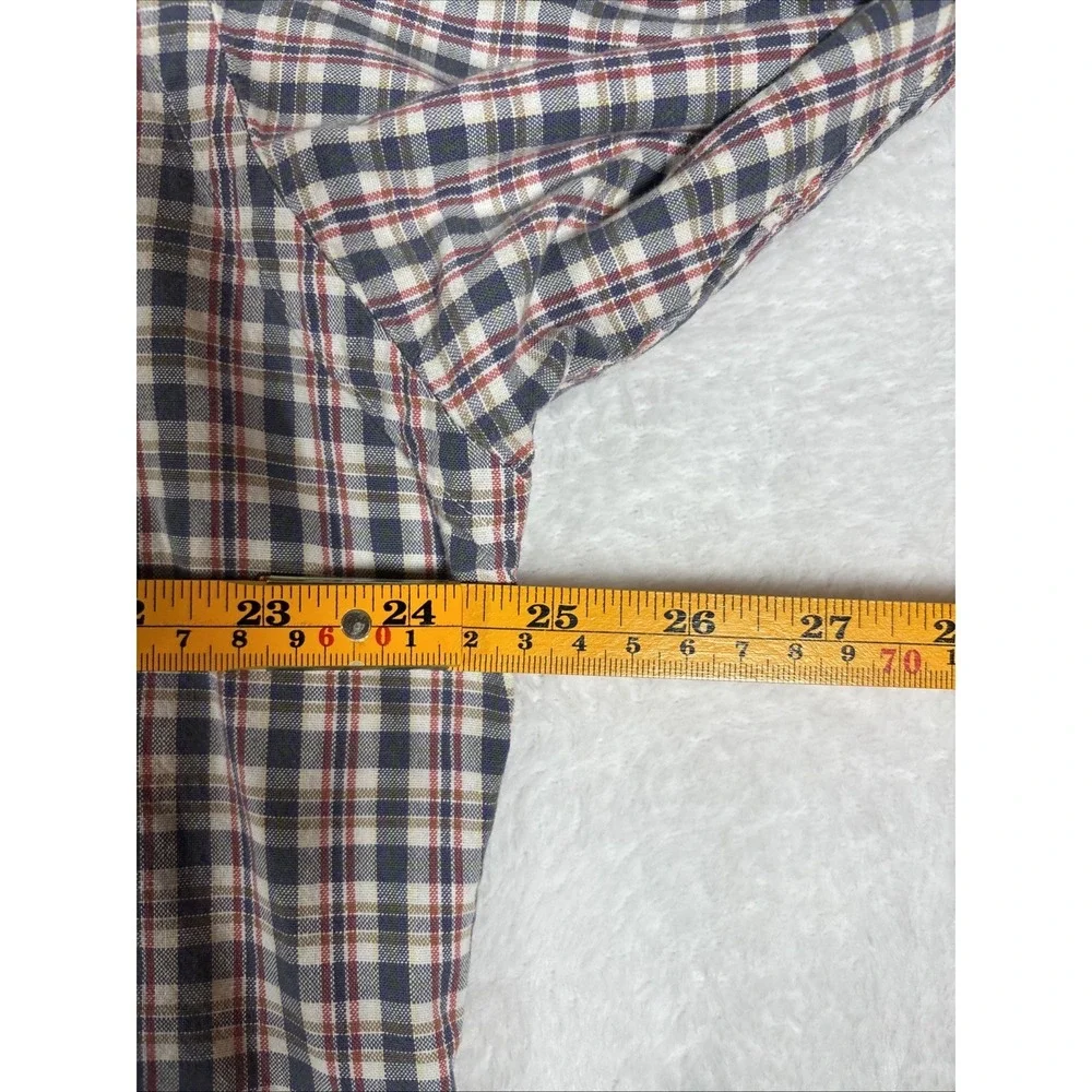 Polo Ralph Lauren Pony Marlowe 100% Cotton‎ Made in USA 90s Vintage Plaid Large